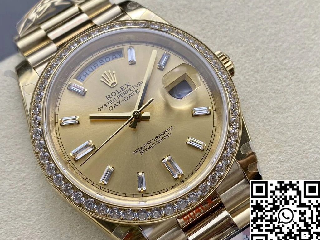 Date Day QF Dial Rolex Factory Gold v5 Tungsten M228348rbr-0002 Steel 1212